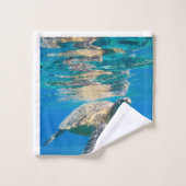 水泳のカメの浴室タオルセット バスタオルセット (ウォッシュタオル)