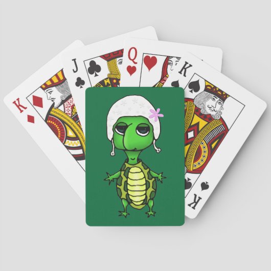 水泳のカメ トランプ (裏面)