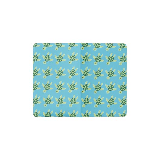 水泳のカメ ポケットMoleskineノートブック (オープン)