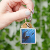 水泳のカワウソ キーホルダー (手)