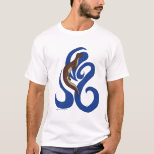 水泳のカワウソ Tシャツ