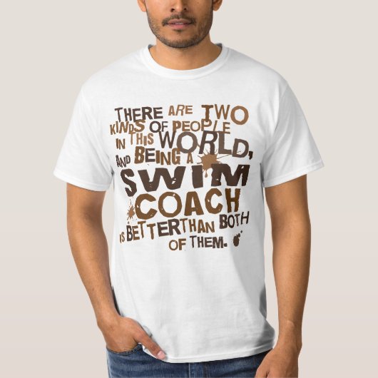 水泳のコーチのギフト Tシャツ (正面)