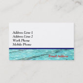 水泳のコーチの名刺 名刺 (裏面)