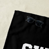 水泳のバイクの操業繰り返しのおもしろいなトライアスロンのビーチタオル ビーチタオル (インサイチュ)