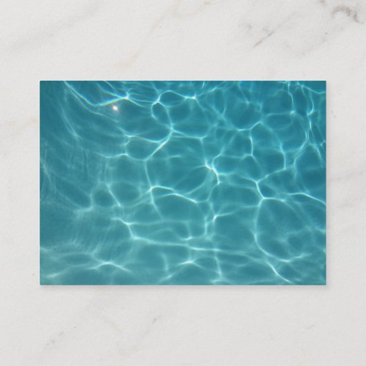 水泳のレッスン 名刺 (裏面)