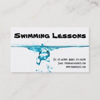 水泳のレッスン 名刺