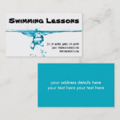 水泳のレッスン 名刺 (正面/裏面)