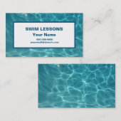 水泳のレッスン-水泳の先生 名刺 (正面/裏面)