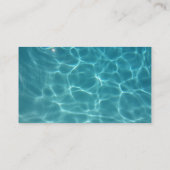 水泳のレッスン-水泳の先生 名刺 (裏面)