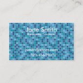 水泳の先生、水泳のコーチ、水泳のインストラクター 名刺 (正面)