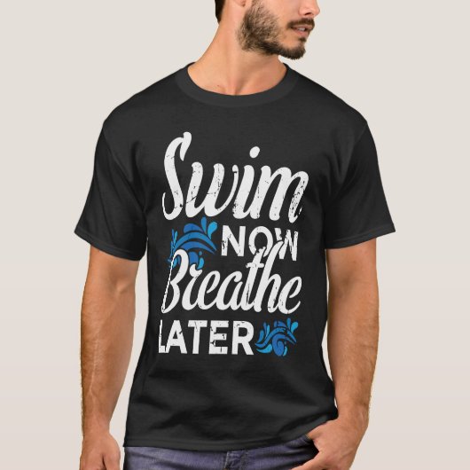 水泳の動機 Tシャツ (正面)
