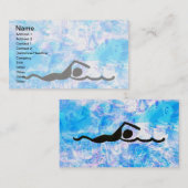 水泳の名刺 名刺 (正面/裏面)