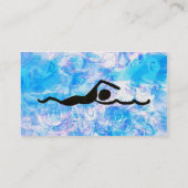 水泳の名刺 名刺 (裏面)