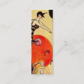 水泳の女の子-細い名刺 スキニー名刺 (正面)