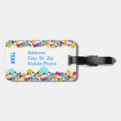 水泳の女神のバッグのラベル ラゲッジタグ (裏面横)