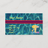 水泳の店の名刺 名刺 (裏面)