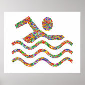 水泳の成功 ポスター (正面)