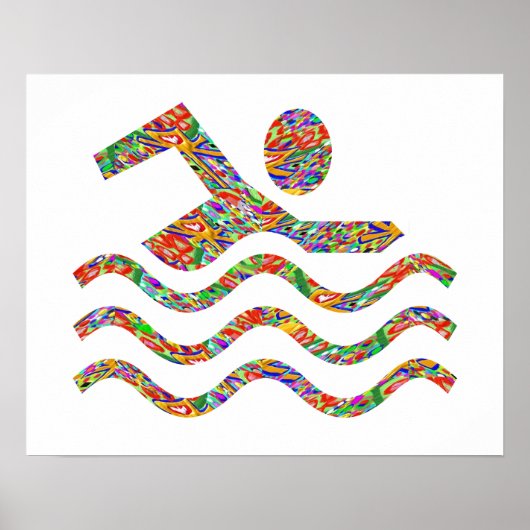 水泳の成功 ポスター (正面)