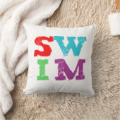 水泳の手紙 クッション (ブランケット)