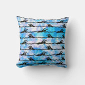 水泳の枕 クッション (正面)