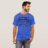 水泳の母の水泳の泳ぐ人の母の生活 Tシャツ (正面フル)