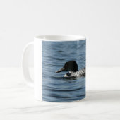 水泳の水潜り鳥のコーヒー・マグ コーヒーマグカップ (正面左)