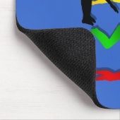 水泳の泳ぐ人のウォーター・スポーツの水泳 マウスパッド (コーナー)