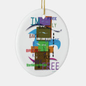 水泳の混乱は陶磁器のオーナメントを言い表わします セラミックオーナメント (右)