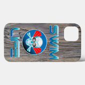 水泳の生命ノート4の場合カバー Case-Mate iPhoneケース (裏面 (横))