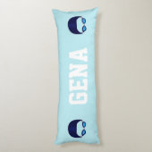 水泳の生命パーソナライズな水泳の抱き枕 ボディピロー (裏面 (縦))