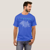 水泳の生命水泳のパパのティー Tシャツ (正面フル)