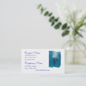 水泳の白くまの名刺 名刺 (スタンド正面)