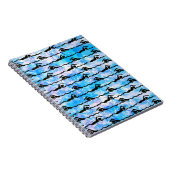 水泳の螺線形ノート ノートブック (右側)