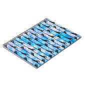 水泳の螺線形ノート ノートブック (左側)