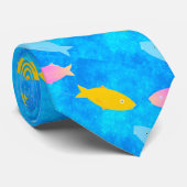 水泳の魚の首のタイ ネクタイ (ロール)
