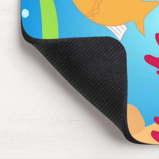 水泳の魚 マウスパッド (コーナー)