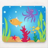 水泳の魚 マウスパッド (正面)