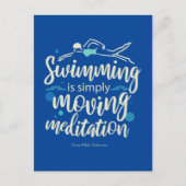 水泳は単に仲介を動かしている ポストカード (正面)