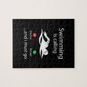 水泳は拒否を呼び出している受け入れ&私は行かなければならない ジグソーパズル (横)