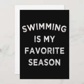 水泳は私のシーズンお気に入りの泳ぐ人 シーズンカード (正面/裏面)