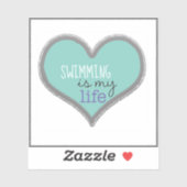 水泳は私の人生だ シール (シート)