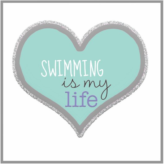 水泳は私の人生だ シール (正面)