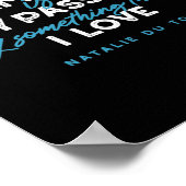 水泳は私の情熱であり、私の愛するところである ポスター (角)