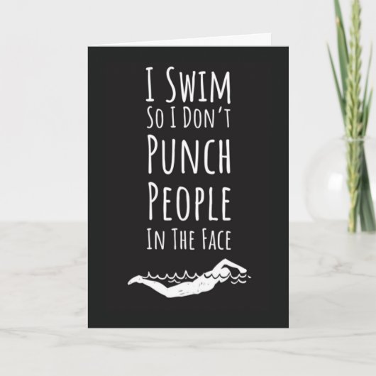 水泳カード 水泳チーム 選手 アスリート スポーツ カード (正面)