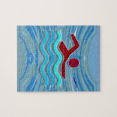 水泳クラブ泳ぐ人のエクササイズのフィットネスの   水泳 ジグソーパズル (横)