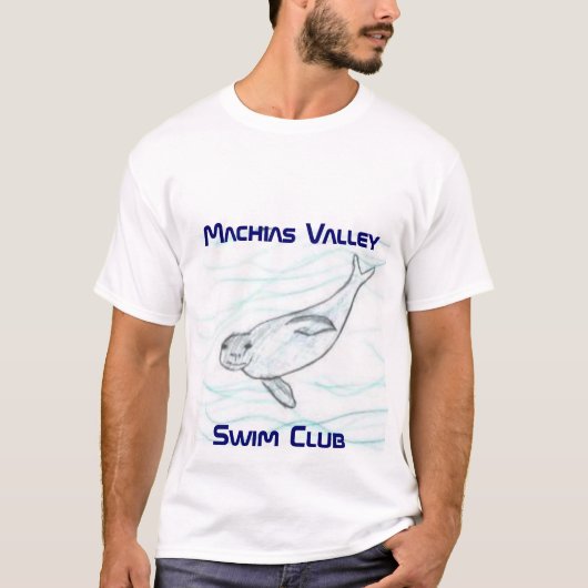 水泳クラブ、Machias ValleySwimクラブ Tシャツ (正面)