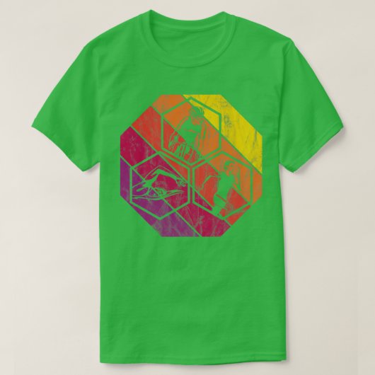 水泳サイクリングとトライアスロンアスリートのためのレース Tシャツ (デザイン正面)