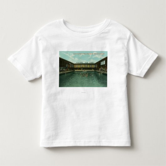 水泳タンクの眺め トドラーTシャツ (正面)