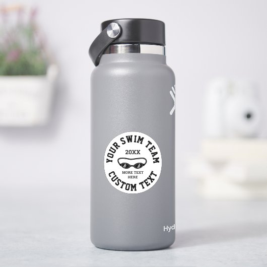 水泳チームのカスタムビニールステッカー シール (HydroFlask)