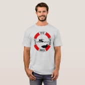 水泳チームワイシャツを救って下さい Tシャツ (正面フル)